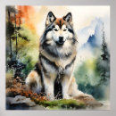 Suche nach alaskan malamute poster Hundekunst