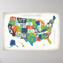 Suche nach usa map poster Vereinte staaten