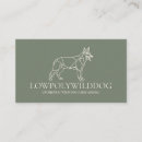 Suche nach wilder hund visitenkarten Tier