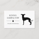 Suche nach hundezucht visitenkarten Silhouette