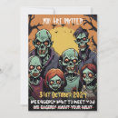 Suche nach lustiger zombie einladungen Gruselig