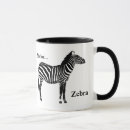 Suche nach und schwarzer zebra tassen Tierdruck