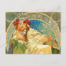 Suche nach alphonse mucha horizontale postkarten Jugendstil