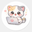 Suche nach chibi katze aufkleber Kawaii
