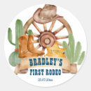 Suche nach cowboy party aufkleber Erstes rodeo