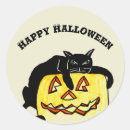 Suche nach halloween grüße aufkleber Schwarze katze