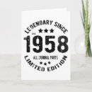 Suche nach 1958 geburtstag karten Retro
