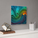 Suche nach fraktal wanduhren Blau