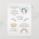 Suche nach prinzessin 1er geburtstag einladungen Aquarell