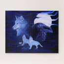 Suche nach vollmond puzzle Blau