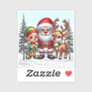 Suche nach niedlicher weihnachtsmann aufkleber Rentiere