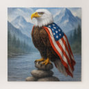 Suche nach weißkopfseeadler puzzle Amerikanische flagge