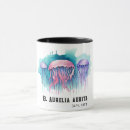 Suche nach quallen tassen Aquarell