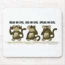 Suche nach übel mousepads Hören sie kein übel