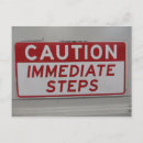 Suche nach warnzeichen postkarten Sicherheit