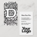 Suche nach monogramm d visitenkarten Für alle