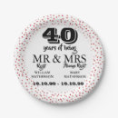 Suche nach 40 hochzeitstag teller Vierzig jahre
