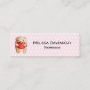 Suche nach teddybären visitenkarten Braunbär