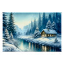 Suche nach flusslandschaft poster Winterlandschaft