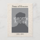 Suche nach memorial service karten Foto