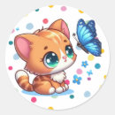 Suche nach katze und schmetterling aufkleber Tier