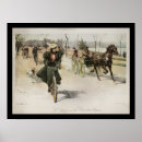 Suche nach frau auf fahrrad poster Vintage