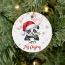 Suche nach niedlicher panda ornamente Weihnachten