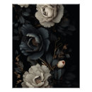 Suche nach weiße blume auf schwarzem hintergrund poster Blumenreich
