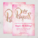 Suche nach princess birthday einladungen Rosa und gold