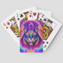Suche nach psychedelische kunst spielkarten Katze