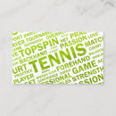 Suche nach tennislehrer visitenkarten Tennistrainer