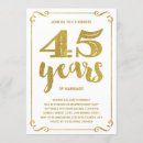 Suche nach 45 jahrestag einladungen Elegant