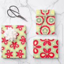 Suche nach rotes blumenmuster geschenkpapier Geometrisch