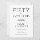 Suche nach fifty fabulous einladungen Elegante geburtstagsfeier