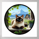 Suche nach siamesische katze poster Elegant
