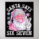 Suche nach lustiger weihnachtsmann poster Sechs sieben