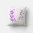 Suche nach violette blumen kissen Aquarellfarben blume