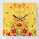 Suche nach sommer blumen wanduhren Gelb