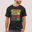 Suche nach legende seit 1959 tshirts Jahre