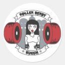 Suche nach roller derby aufkleber Zombie