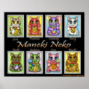 Suche nach glückliche katze poster Maneki neko