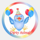 Suche nach vögel mit hüten aufkleber Geburtstag