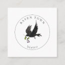 Suche nach schwarze krähe visitenkarten Rabe