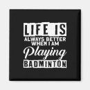 Suche nach federball magnete Badmintonspieler