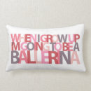 Suche nach ballerina kissen Typografie