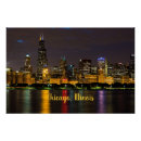 Suche nach chicago skyline poster Stadt