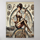 Suche nach retro schönheit poster Steampunk