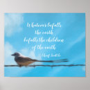 Suche nach himmel auf erde poster Blau