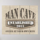 Suche nach man cave poster Lustig
