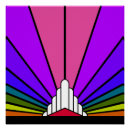 Suche nach retro regenbogen poster Blau